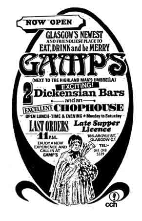 Gamps advert 1971